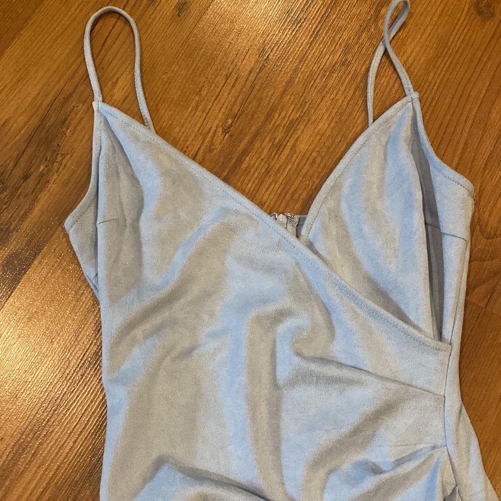 Ice Blue AKIRA sexy dress - Picture 2 of 6